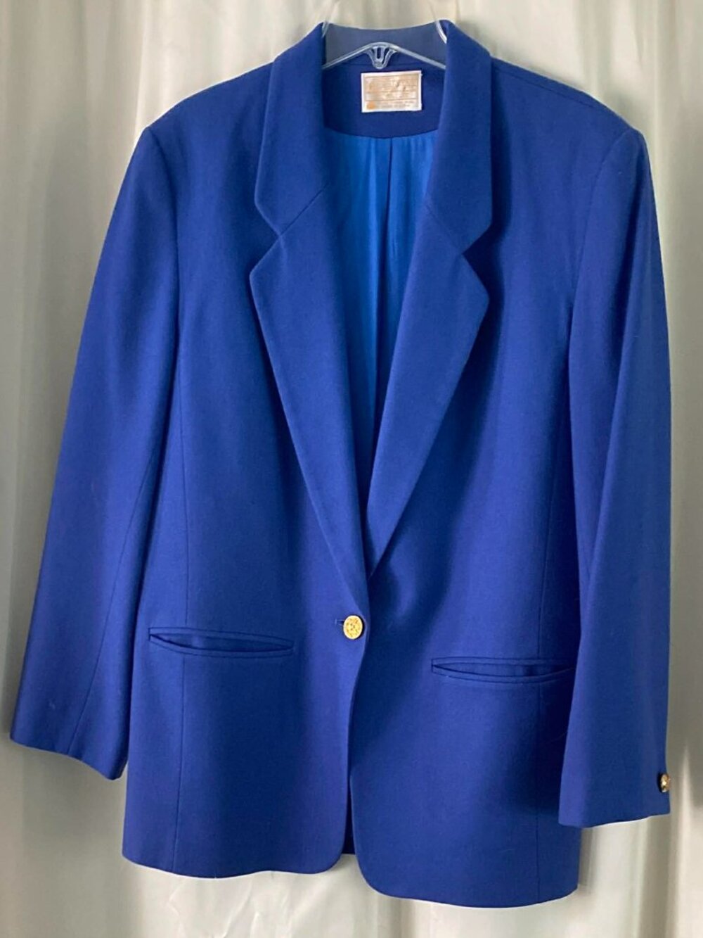 Pendleton Woolen Mills Blazer Women's Size 10 Blue 100% Virgin Wool USA Classy